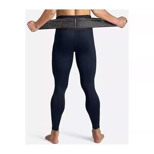 Tommie Copper Mens Adjustable Back Support Legging Black Large 1418MR